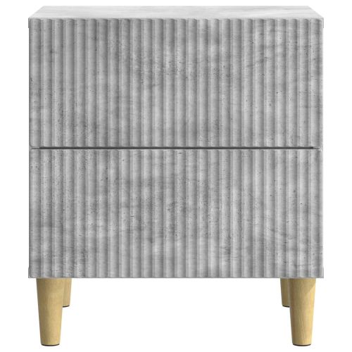 Нощен шкаф 2 бр. Бетонно сиво 43 x 34,5 x 48 см