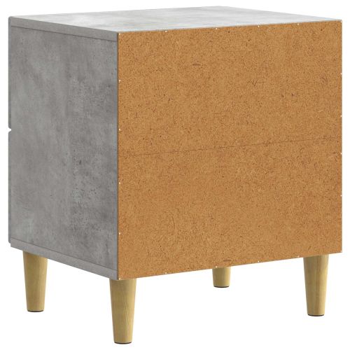 Нощен шкаф 2 бр. Бетонно сиво 43 x 34,5 x 48 см