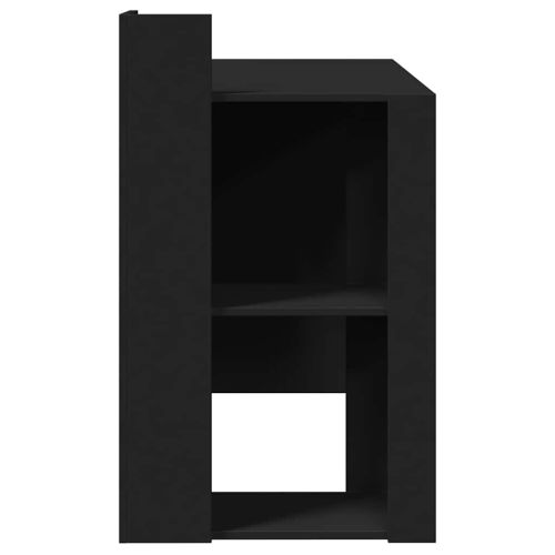 Офис бюро, черно, 103,5x56,5x94 см, инженерно дърво