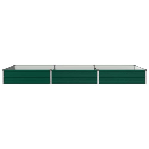 Вдигната леха за градина Зелено 240 x 80 x 24 см