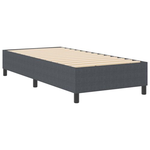 Платформено легло Тъмен сив 90 x 200 cm Кордюрова тъкан