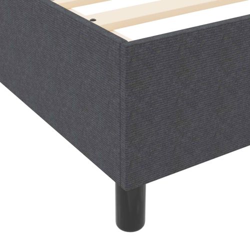 Платформено легло Тъмен сив 90 x 200 cm Кордюрова тъкан