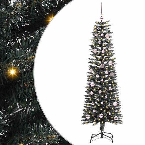 С изкуствено коледно дърво с 150 LED светодиода Зелен 150 cm