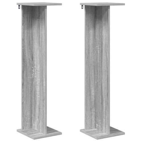 Стойка за растения 2 бр. Сив Сонома 25 x 25,5 x 100,5 см