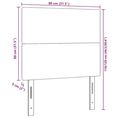 LED глава с LED ленти Светлосиво 80 cm Кордюрова тъкан