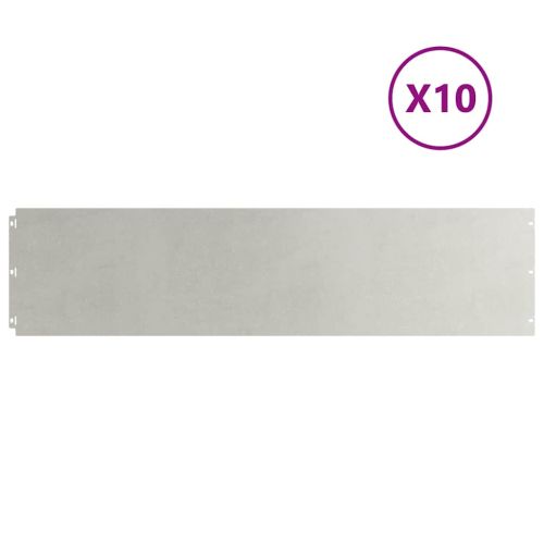 Кантчета за тревни площи 10 бр. 25x103 см Неръждаема стомана