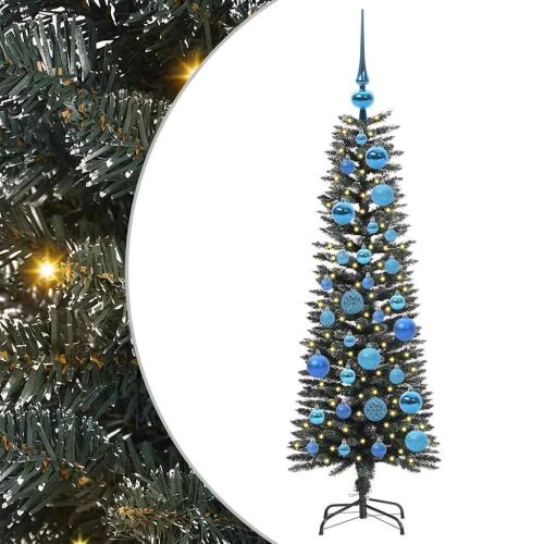 С изкуствено коледно дърво с 150 LED светодиода Зелен 120 cm