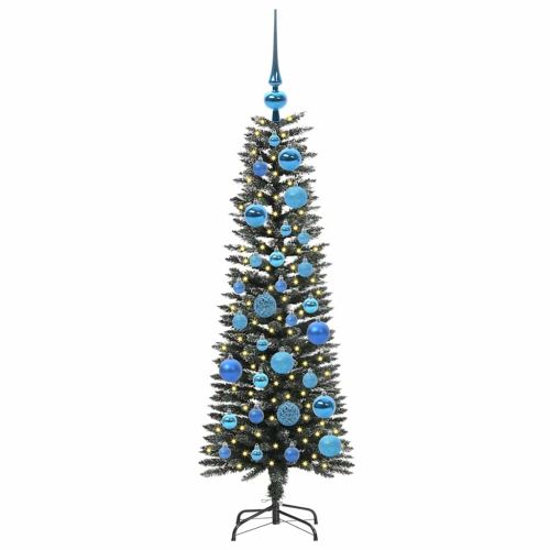С изкуствено коледно дърво с 150 LED светодиода Зелен 120 cm