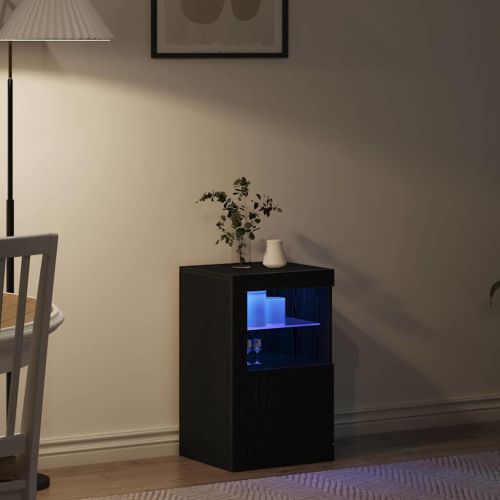 LED конзолна маса 41 x 37 x 67 см Инженерна дървесина