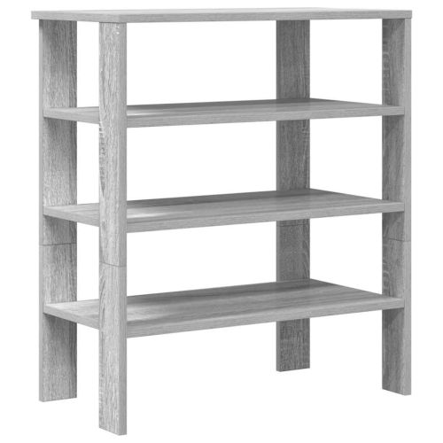 Рафт за обувки Grey Sonoma 61x32x70 cm Изработена дървесина