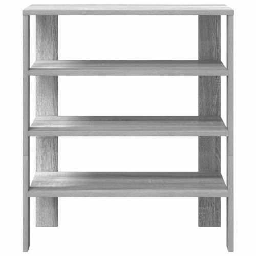 Рафт за обувки Grey Sonoma 61x32x70 cm Изработена дървесина