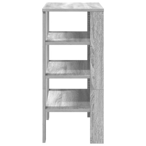 Рафт за обувки Grey Sonoma 61x32x70 cm Изработена дървесина