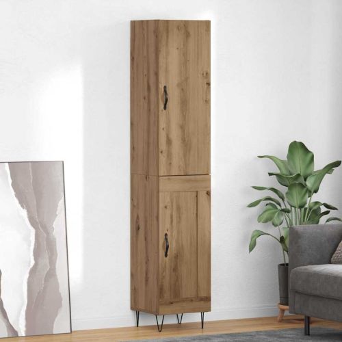 Висок шкаф Дъб 34,5 x 34 x 90 см Инженерна дървесина