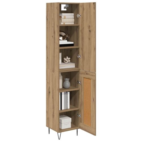 Висок шкаф Дъб 34,5 x 34 x 90 см Инженерна дървесина