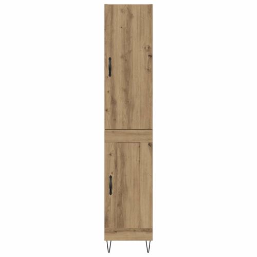 Висок шкаф Дъб 34,5 x 34 x 90 см Инженерна дървесина