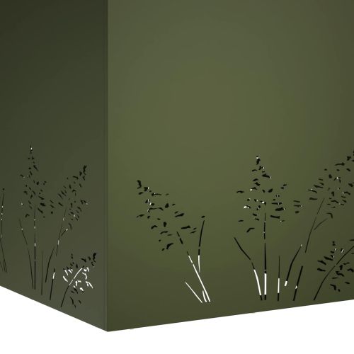 Градинска саксия 2 бр. Маслиненозелено 50 x 50 x 49 cm