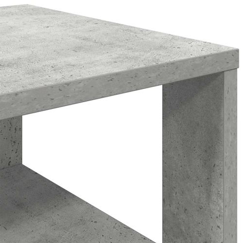 Етажерка за обувки, бетонно сива, 61x32x87,5см, инженерно дърво