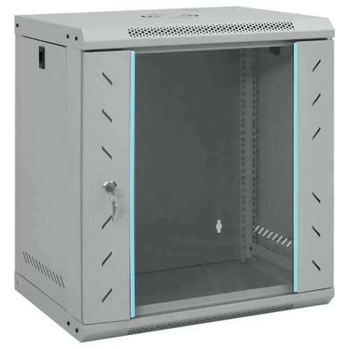 Мрежов кабинет със съхранение Сив 53 x 45 x 60 см Стомана