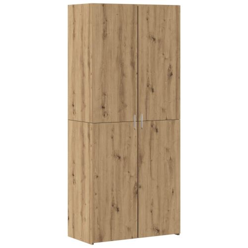 Висок шкаф 2 бр. Дъб 80 x 42 x 185 см