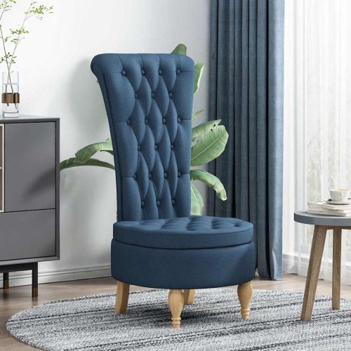 Стол с тапицерия Синьо 56,5 x 70 x 110 см текстил