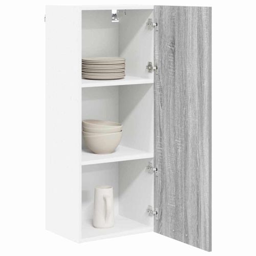 Висящ шкаф Сив Сонома 40 x 31 x 100 см Инженерна дървесина