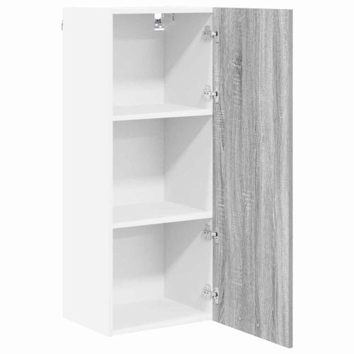 Висящ шкаф Сив Сонома 40 x 31 x 100 см Инженерна дървесина