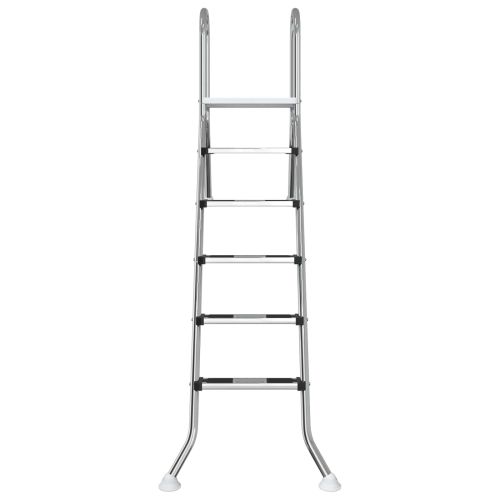 Стълба за частично вкопан басейн 222 x 128 см 5-стъпало