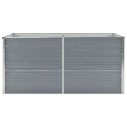 Повдигната градинска леха 160 x 80 x 77 см поцинкована стомана