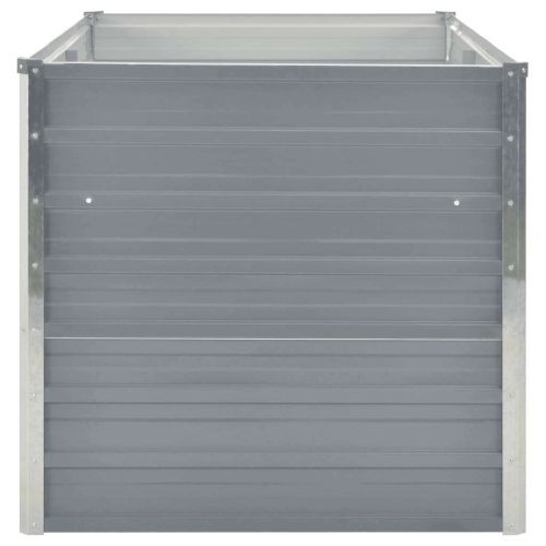 Повдигната градинска леха 160 x 80 x 77 см поцинкована стомана