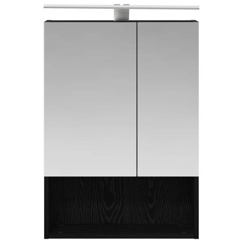 Шкаф с огледало за баня Черния дъб 50 x 14,5 x 70 см