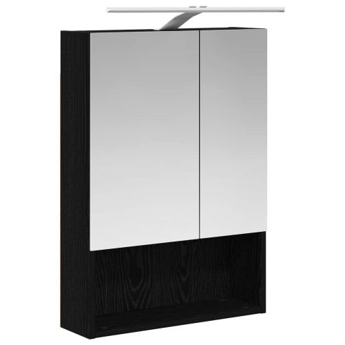 Шкаф с огледало за баня Черния дъб 50 x 14,5 x 70 см