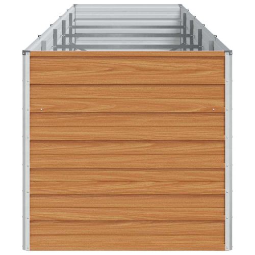 Градинска повдигната леха Светло кафяво 400 x 80 x 77 cm