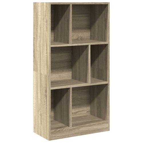 Библиотека, сонома дъб, 57x28,5x107,5 см, инженерно дърво