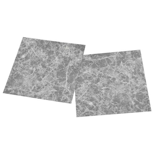 Самозалепващи дъски за настилка Сив и бял 30,5 x 30,5 см 20 бр.