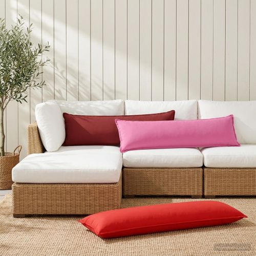 Калъфка за възглавница 2 бр. HOUTEN Червено 40 x 145 см