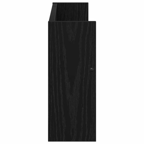 Етажерка за списания с рафт 2 бр. Черния дъб 60 x 12 x 30 см