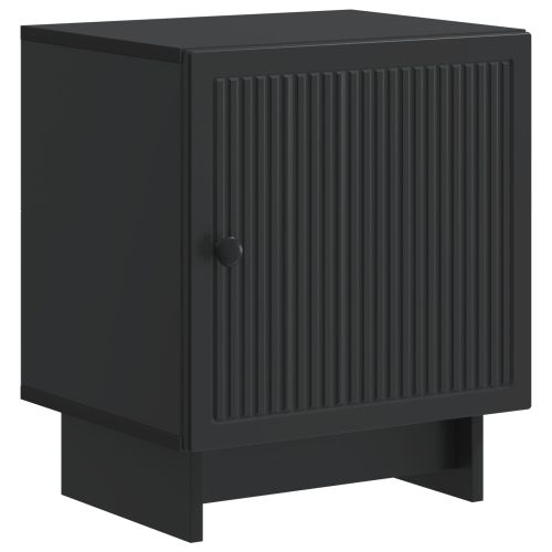 Нощен шкаф Черно 43 x 34,5 x 50 см Инженерна дървесина