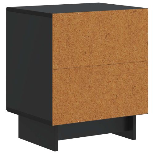 Нощен шкаф Черно 43 x 34,5 x 50 см Инженерна дървесина