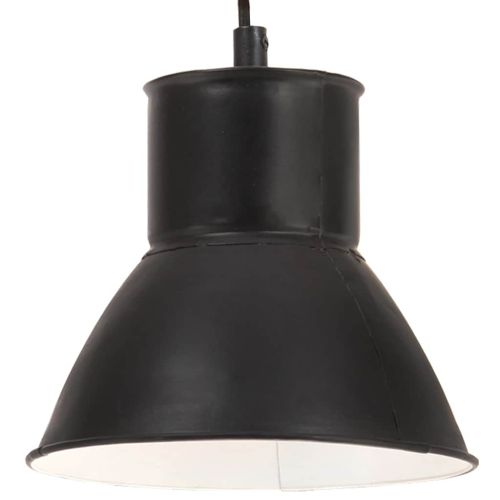 Пенделна лампа 25 W черна кръгла 17 см E27