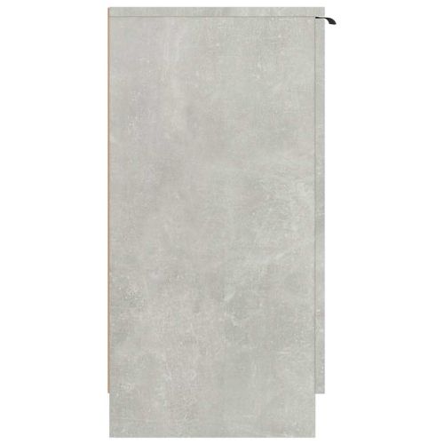 Шкаф за обувки, бетонно сив, 59x35x70 см, инженерно дърво