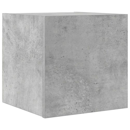 ТВ шкаф за стенен монтаж, бетонно сив, 30,5x30x30 см