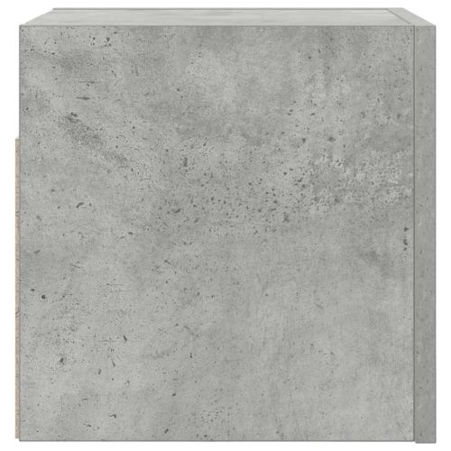 ТВ шкаф за стенен монтаж, бетонно сив, 30,5x30x30 см