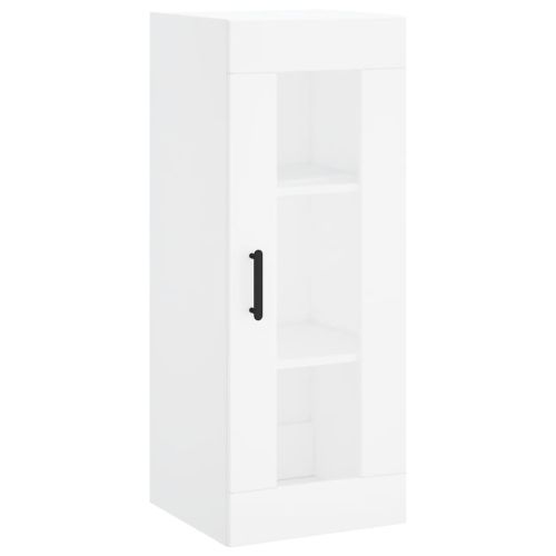 Стенен шкаф бял 34,5x34x90 см