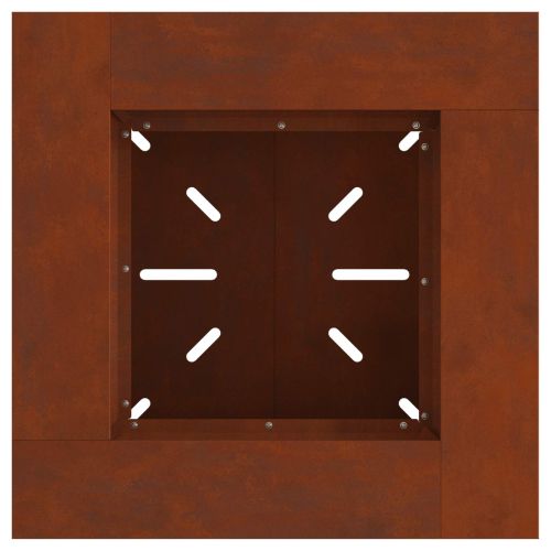 Котел за огън Ръждясало 60 x 60 x 50 см Кортенова стомана