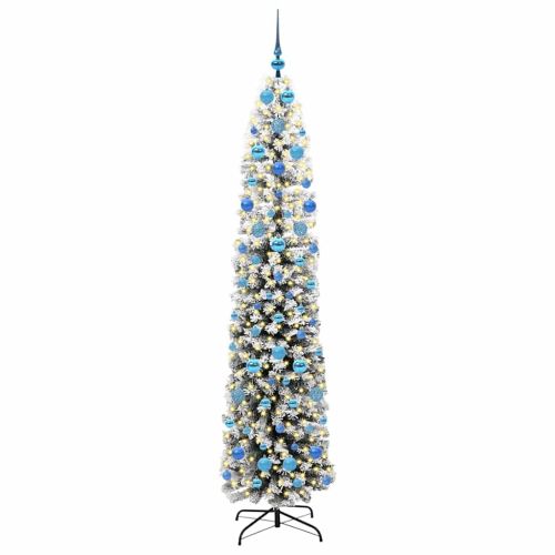 С изкуствено коледно дърво с 300 LED светодиода Зелен 210 cm