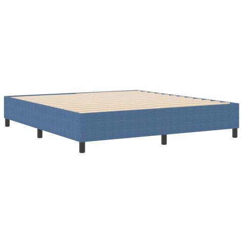 Платформено легло Синьо 180 x 200 cm Кордюрова тъкан