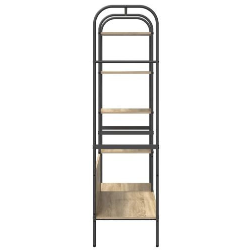 Държач за дрехи Кафяв дъб 120 x 44 x 160 см Инженерна дървесина