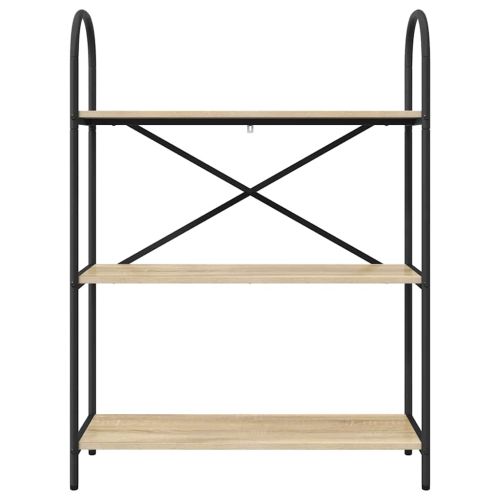 Рафт за книги 3 нива 80 x 30 x 109 см Инженерна дървесина