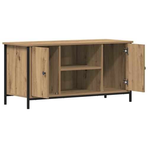 ТВ шкаф 100 x 40 x 50 cm дъб артизан Инженерна дървесина