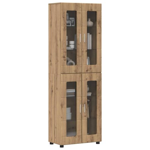 Висок шкаф FLORIN 60 x 35 x 182 см Дъб Инженерна дървесина